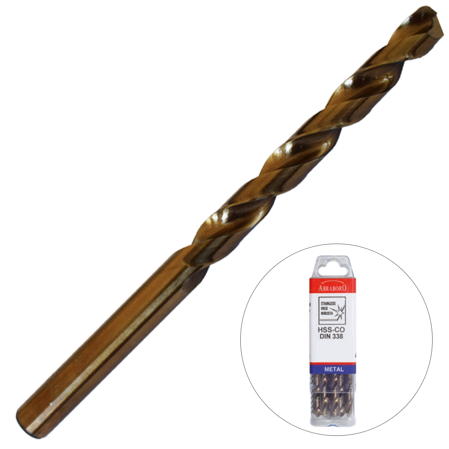 Abraboro 9.2 x 125 / 81 mm HSS-Co fémcsigafúró X-Pack, 10 db/csomag termék fő termékképe
