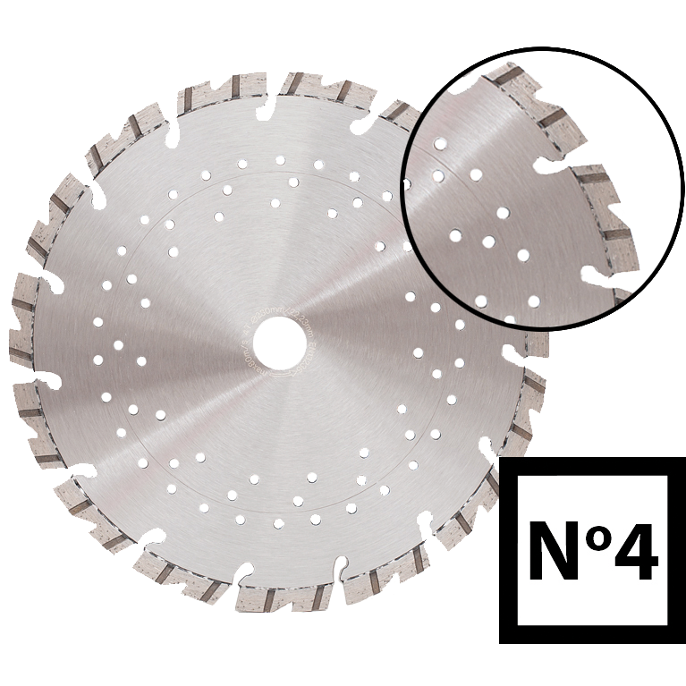 Abraboro 230 x 22.23 mm No.4 gyémánttárcsa termék fő termékképe