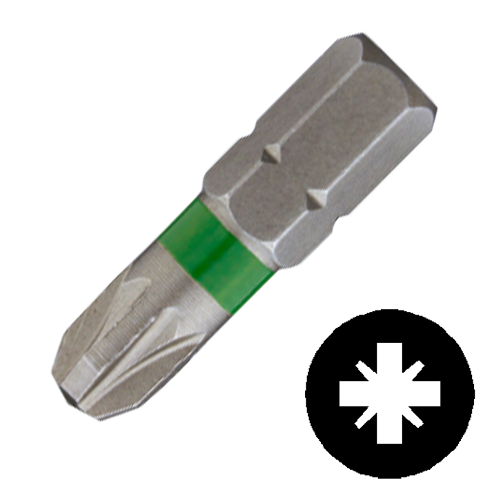 Abraboro PZ 2 x 25 mm Pozidrive POWER bit, 100 db/csomag termék fő termékképe