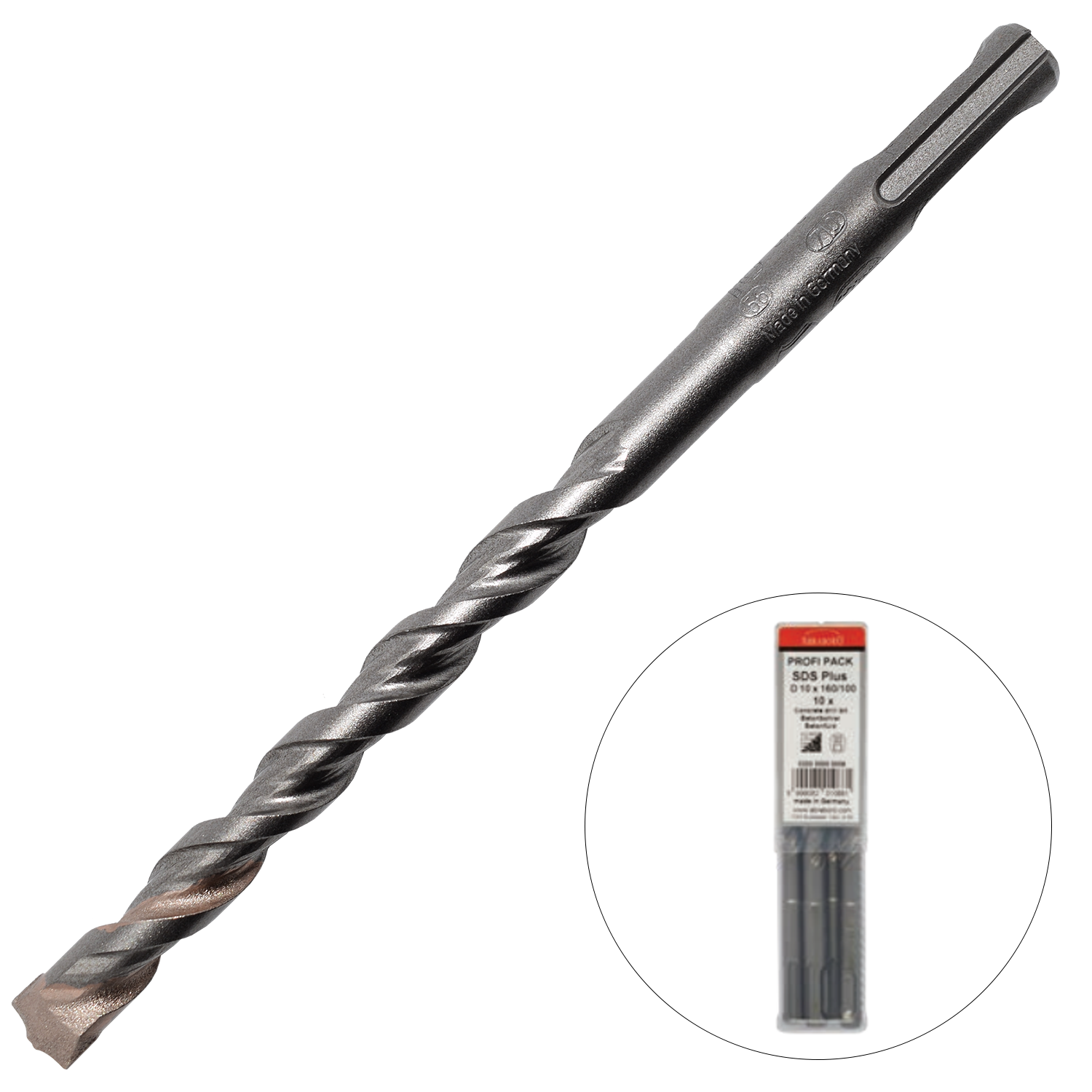 Abraboro 12 x 260 / 200 mm SDS-plus TWIXX betonfúró Profi Pack, 8 db/csomag termék fő termékképe