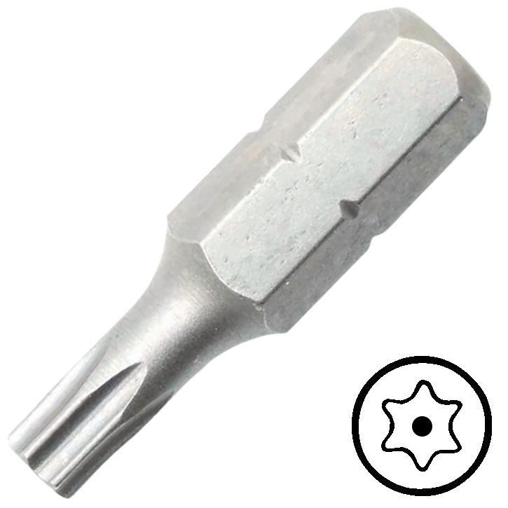 KENNEDY TX6 furatos Torx csavarbehajtó bit 1/4" hatszög illesztéssel, 25 mm termék fő termékképe