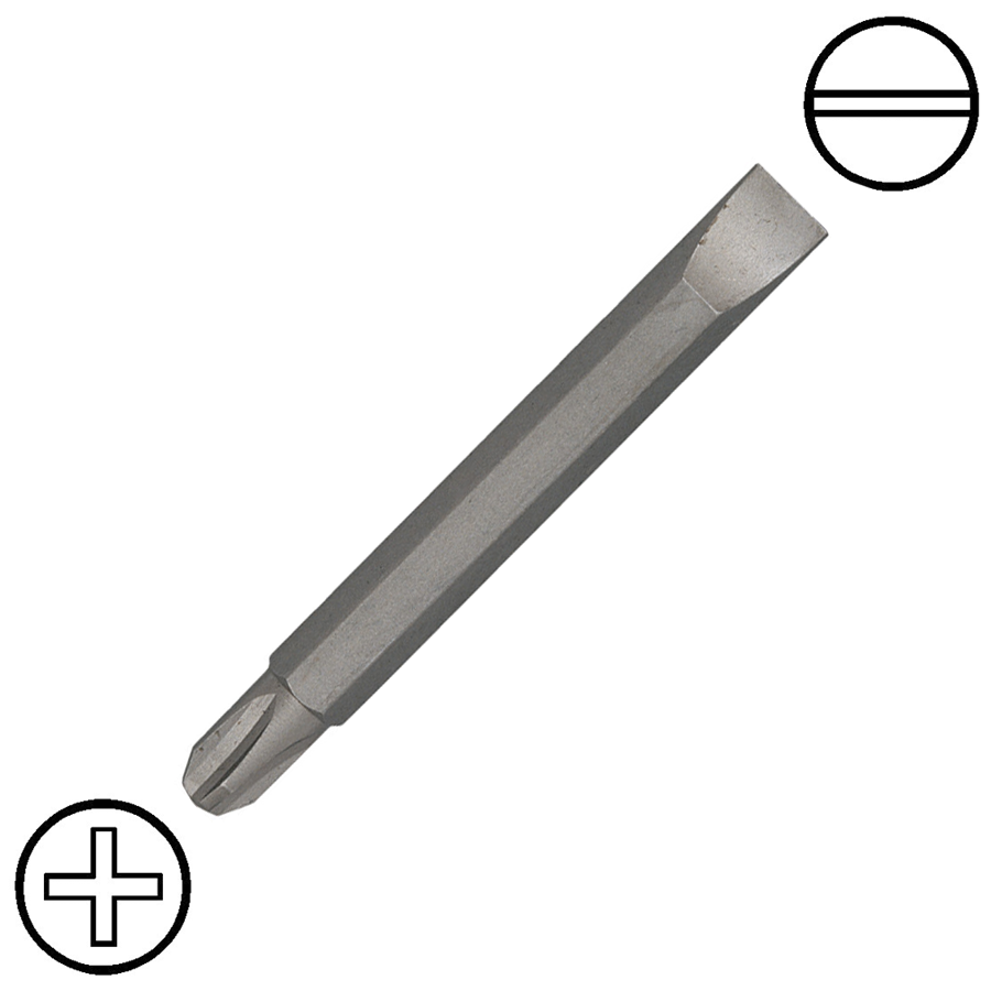 KENNEDY 7/32" hornyos x No.2 kereszthornyos kétvégű csavarbehajtó bit 1/4" hatszög befogással, 60 mm termék fő termékképe