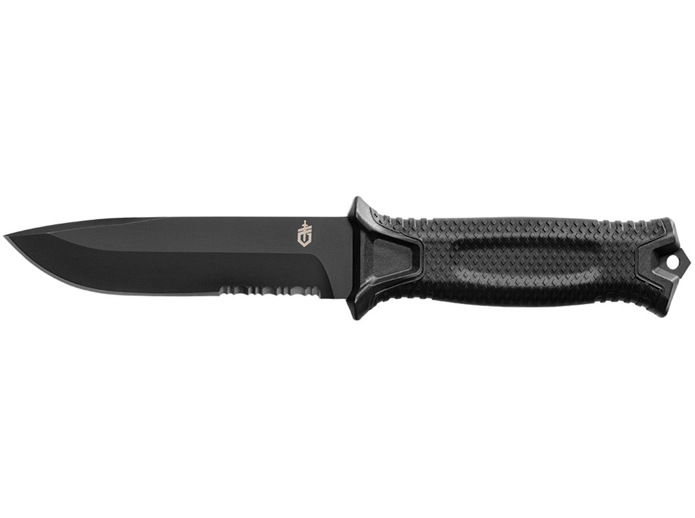 Gerber Strongarm taktikai tőr, félig fogazott pengével, fekete termék fő termékképe
