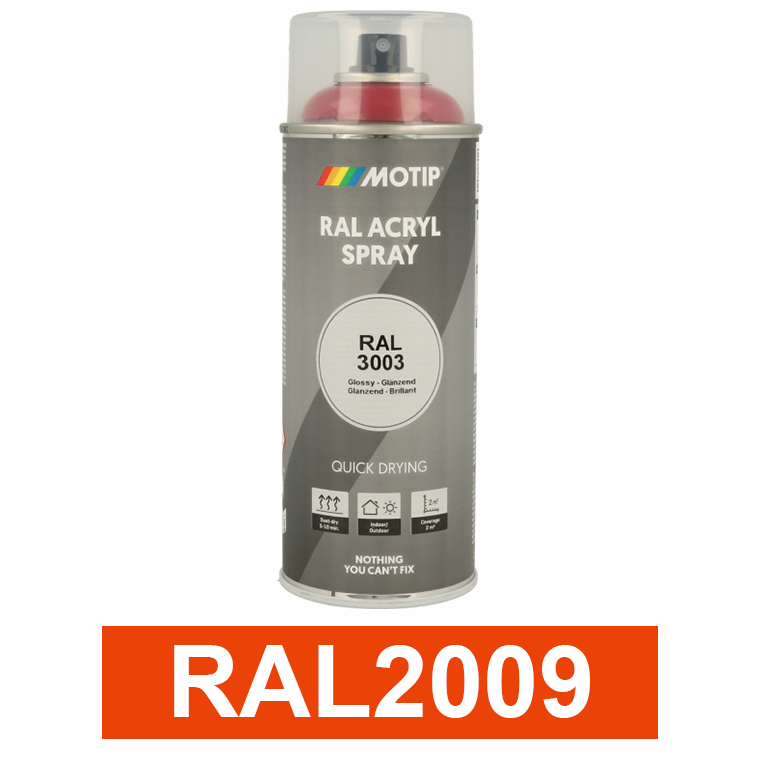 Motip Ipari festék spray, RAL2009, 400 ml termék fő termékképe